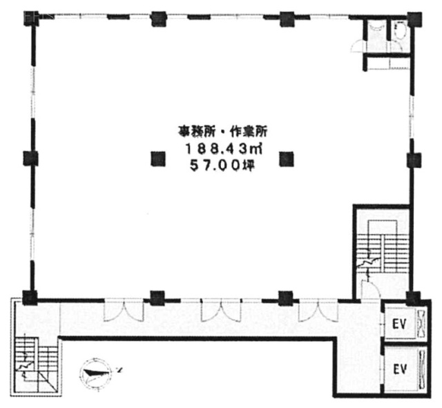 北星ビル2F 間取り図