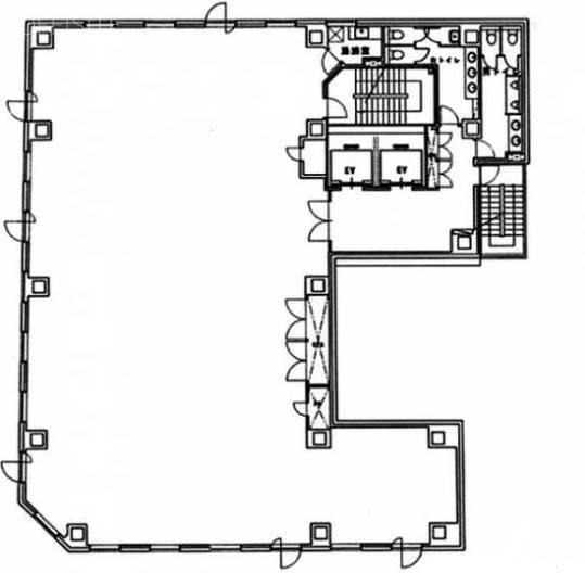 RBM築地スクエアビル4F 間取り図