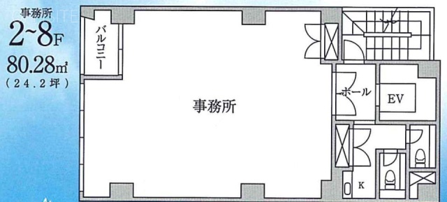 カスティリーノオーティー日本橋5F 間取り図