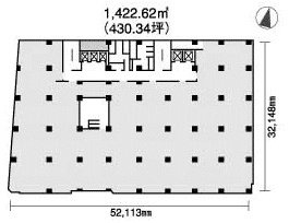三井別館ビルB1F 間取り図