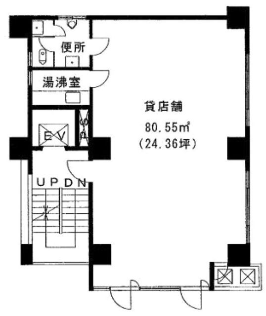 第14下川ビル5F 間取り図