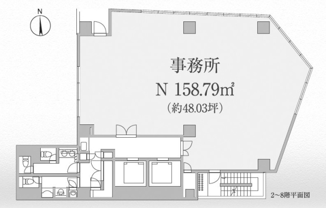 群馬銀行池袋ビル4F 間取り図