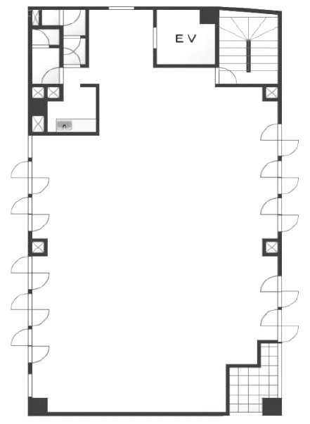 ヤマキビル7F 間取り図