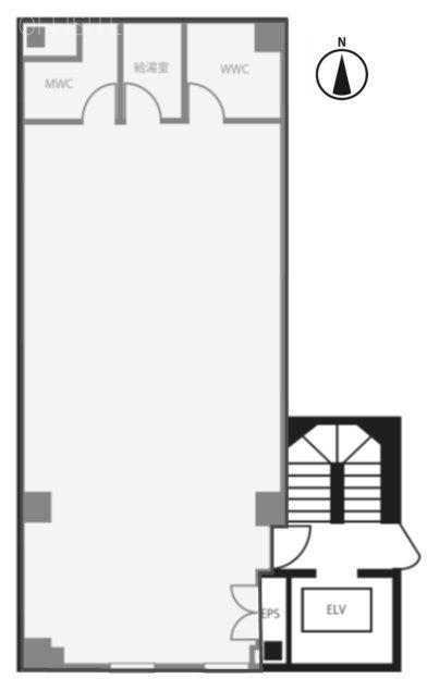 浜松町オークビル3F 間取り図