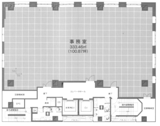 虎ノ門高木ビルA 間取り図