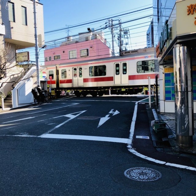 自由が丘ひかり街ビル ビル前面道路