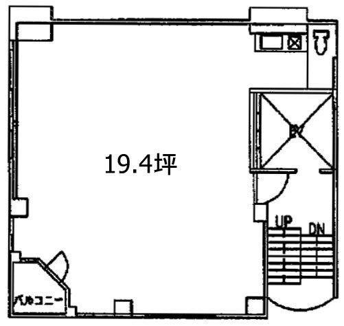 築地K&R TODAビル6F 間取り図