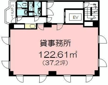 ランドマークビル6F 間取り図