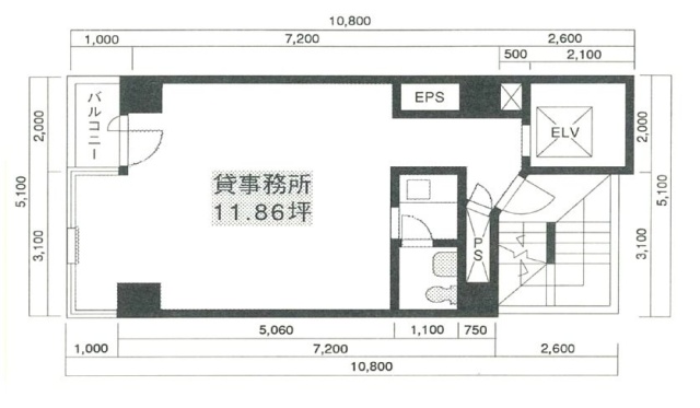 八丁堀KYビル4F 間取り図