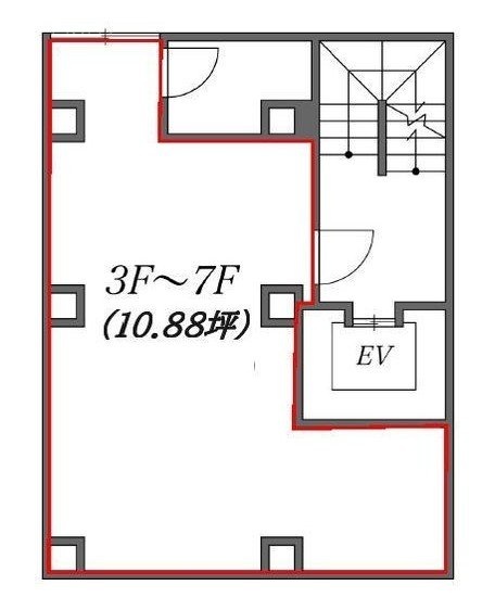 レヴェリー六本木5F 間取り図