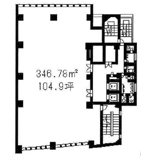 ぬかりやビル4F 間取り図