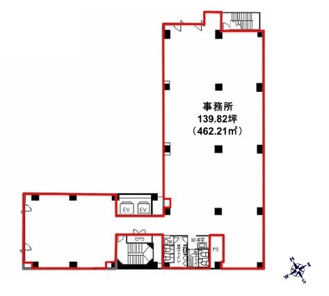 内山ビル7F 間取り図