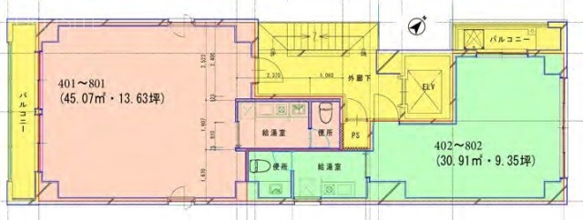 STビル502 間取り図