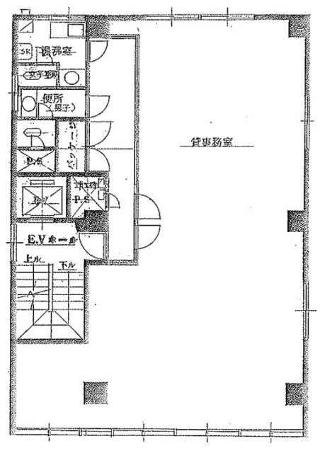 偕楽北上野ビル601 間取り図