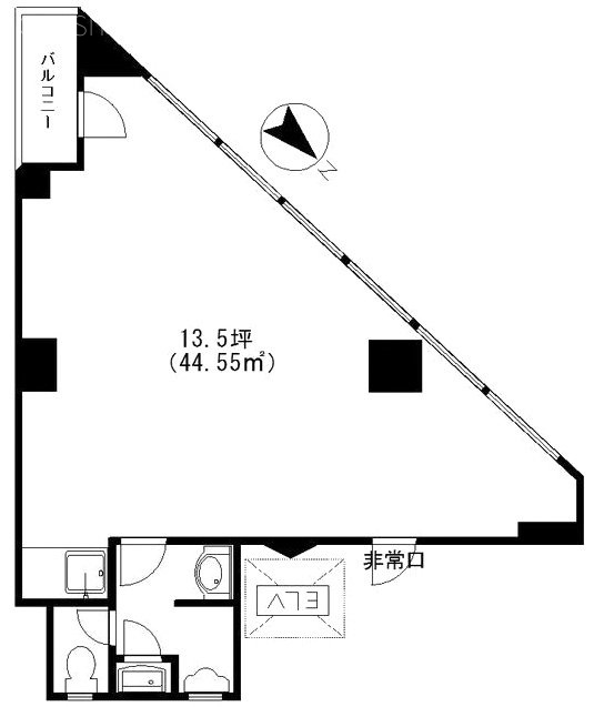 第一芝一丁目ビル7F 間取り図