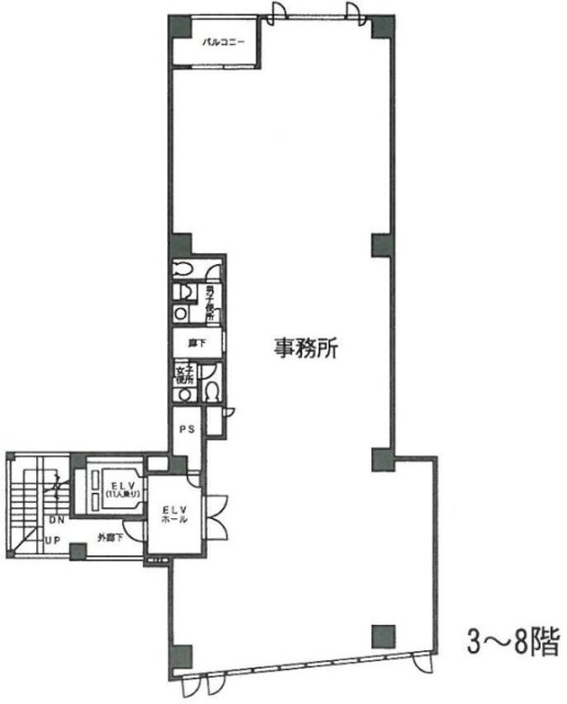 VORT京橋3F 間取り図