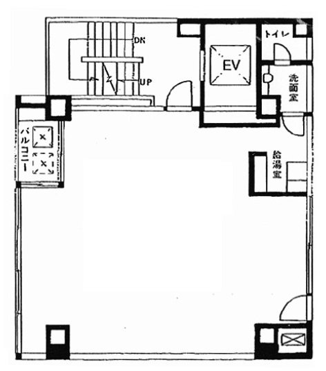銀座山本ビルB1F 間取り図