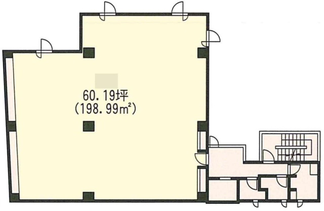 五番町Kビル1F 間取り図