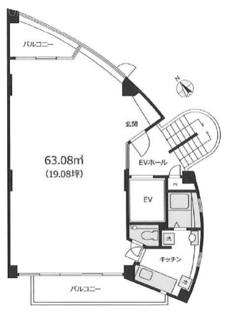 東池袋Y2ビル4F 間取り図