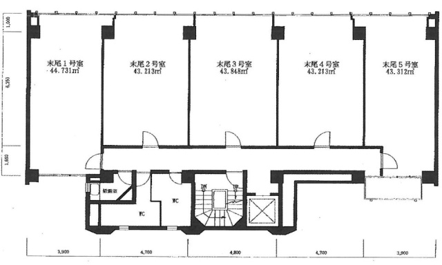 西脇第1ビル2F 間取り図