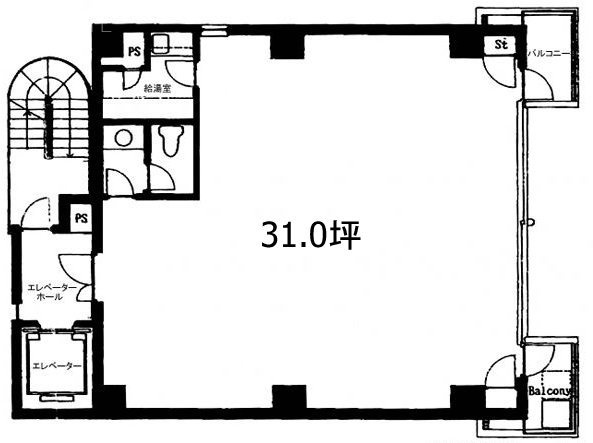 アルシュ麹町ビル6F 間取り図