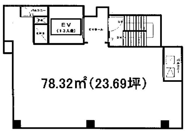 六本木大和ビル8F 間取り図