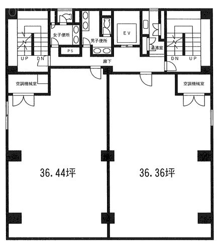 コーワ太田町ビルB1F 間取り図