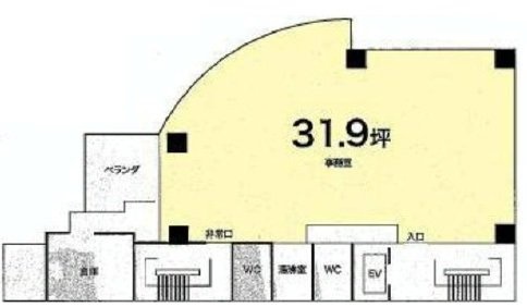 第1びる別館北棟4F 間取り図