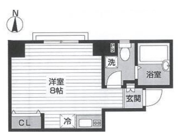プレシャスコート虎ノ門303 間取り図