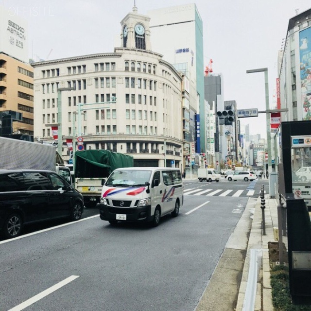 銀座コア(ギンザコア)ビル ビル前面道路