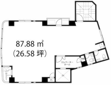 猪瀬ビル8F 間取り図