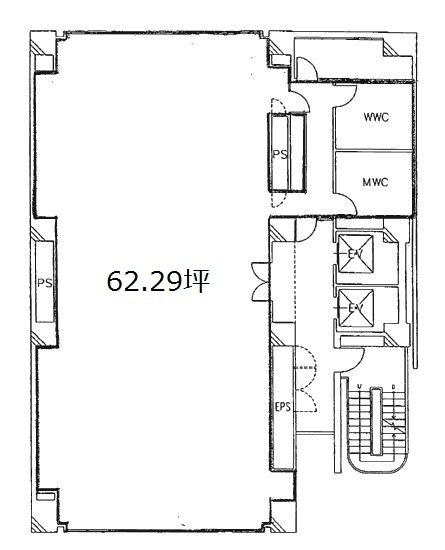 損保ジャパン日興亜五反田共同ビル8F 間取り図