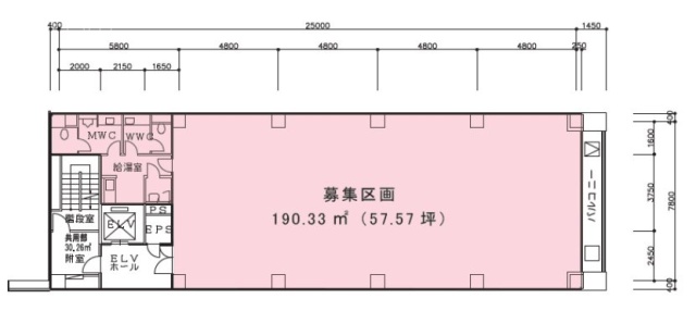 東急渋谷一丁目ビル7F 間取り図