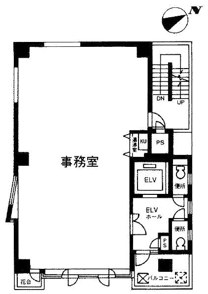 ヒキタカ湯島ビル3F 間取り図