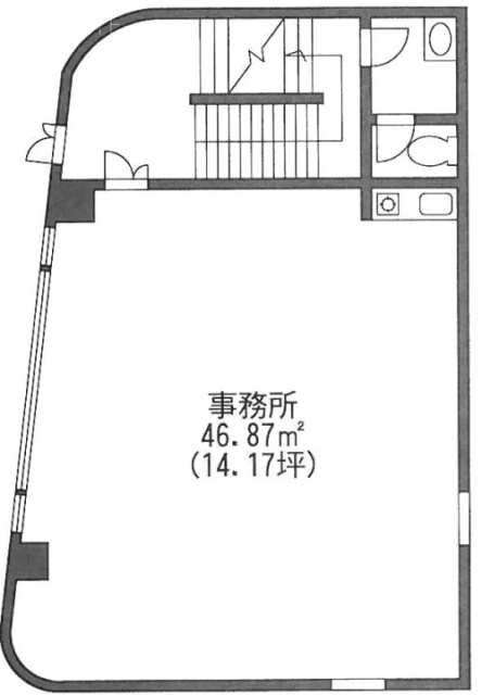 荒木町エーシービル3F 間取り図