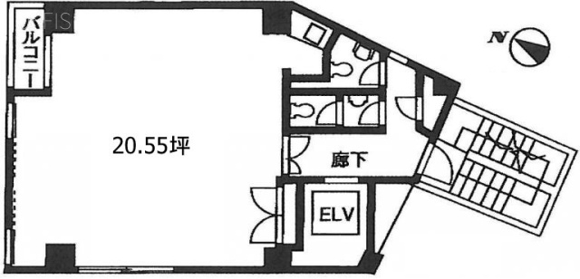 兼七ビル5F 間取り図