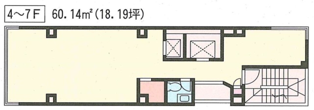 六本木662ビル5F 間取り図