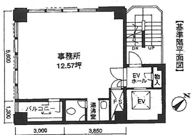 虎ノ門3丁目MⅠビル5F 間取り図