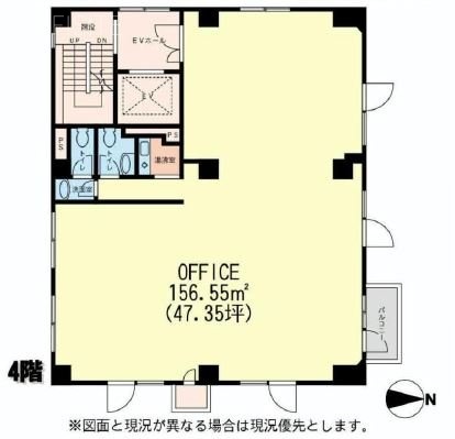 京都荘ビル4F 間取り図