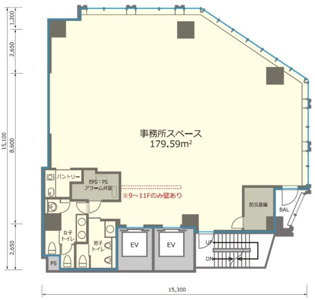 SANWA SHIBUYA9F 間取り図