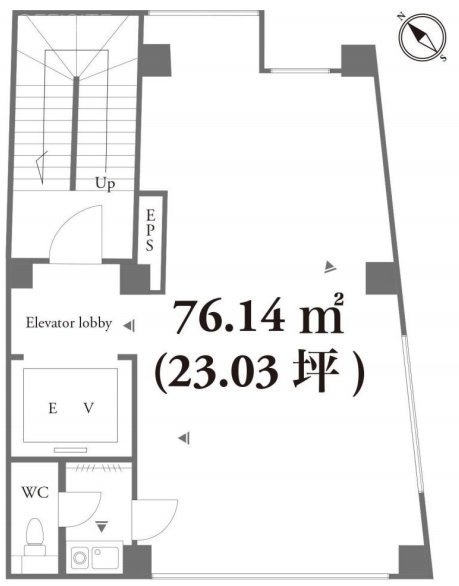 渋谷東KMビル8F 間取り図