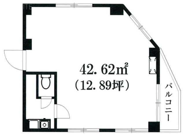 広尾186ビル4F 間取り図