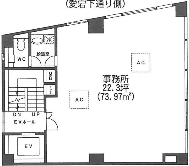 西新橋AIビル3F 間取り図