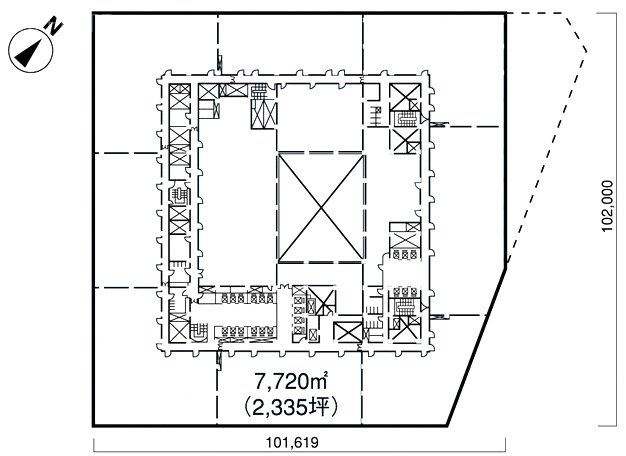 日本ビル10F 間取り図