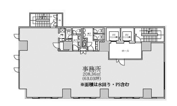 タスク新御徒町ビル2F 間取り図