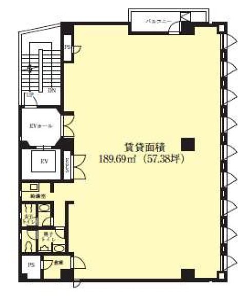 VORT恵比寿Ⅲ6F 間取り図