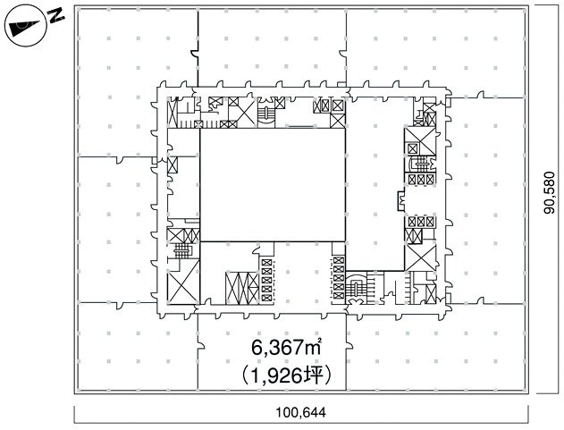 新東京ビル7F 間取り図