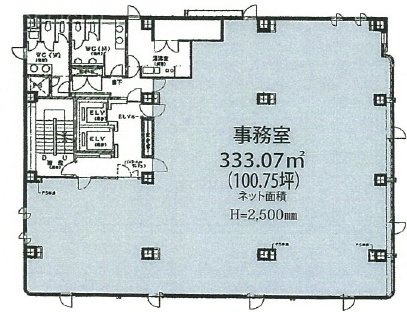 西本興産日の出ビル2F 間取り図