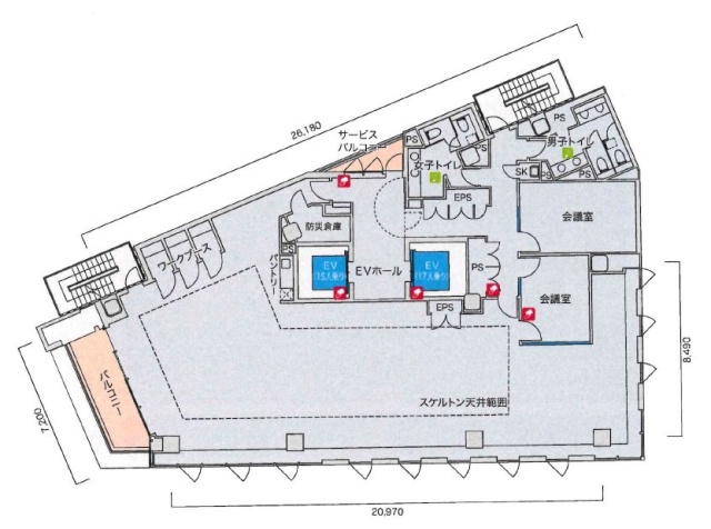 神保町PREX11F 間取り図