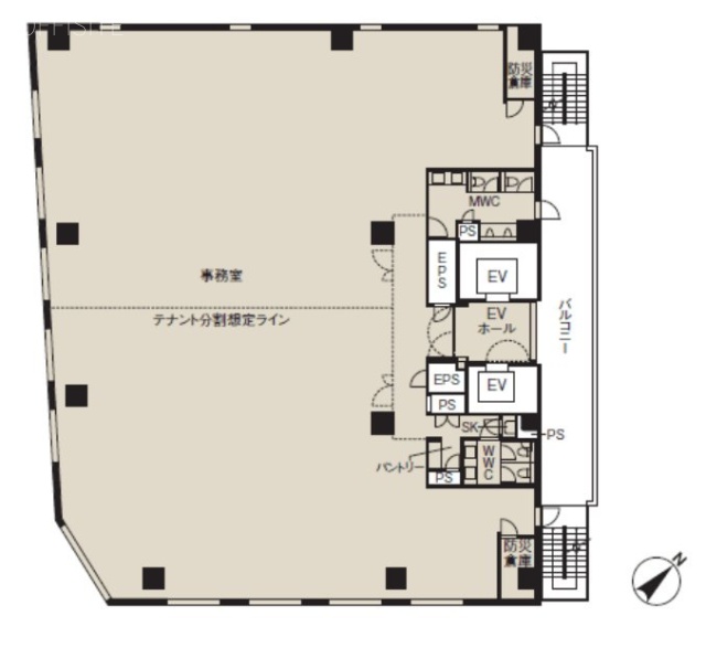 CIRCLES+築地10F 間取り図